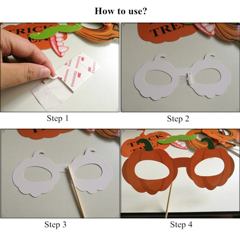Supocie Halloween Photo Booth Props 27 Pcs for Halloween Decorations - Image 3
